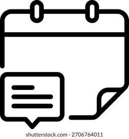Vector de ilustración de icono de línea de chat