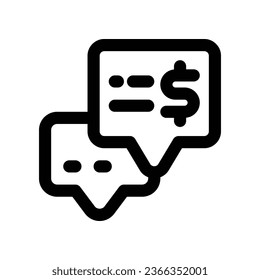 chat line icon. vector icon for your website, mobile, presentation, and logo design.