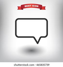 Chat, linear icon. One of a set of linear web icons