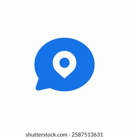 chat location send icon sign vector
