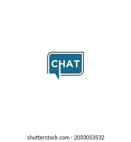 chat logo with chat bubbles that is simple and easy to remember and recognize
