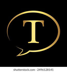 Logo combinado con la letra T Vector Plantilla