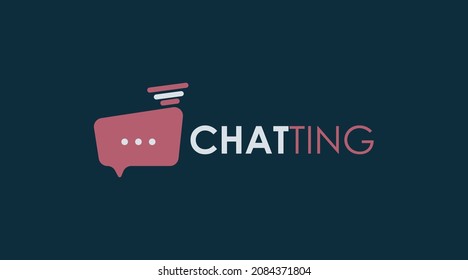 Chat Logo Concept Vector. Chatting Logo Template Vector