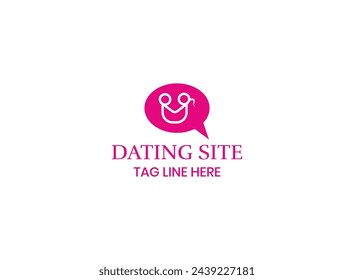 Chat Logo Concept Vector. Chatting Logo Template