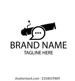Chat-Logo-Design für die Marke