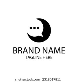 Chat-Logo-Design für die Marke