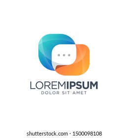 Chat Logo Design Full Color