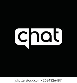 Diseño de logotipo de chat, Plantilla de Vector gráfico de burbujas de sonido