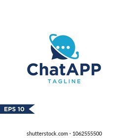 Chat Logo Design Template