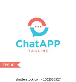 chat logo design template