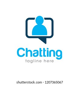 Chat Logo Design Template