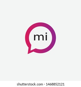 Chat Logo Design Template Isolated On White Background