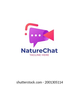 Chat Logo Design Template.Vector Illustration