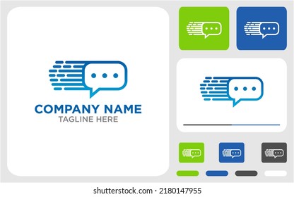 Chat-Logo-Design, Vektorgrafik