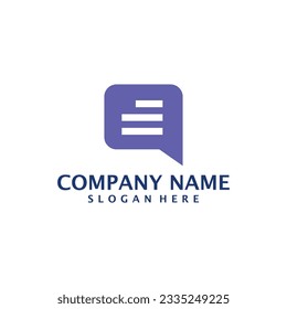 Chat logo design vector. Concult logo design template concept