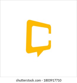 chat logo design vector sign