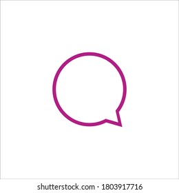 chat logo design vector sign