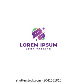 Chat Logo Gradient Brand For Company