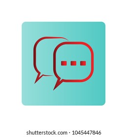 chat logo and  icon design template