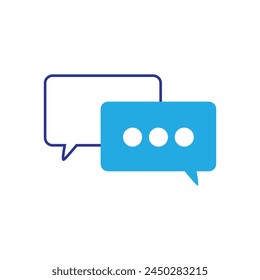 Chat Logo Icon Design. Chat icon vector isolated on white background. Trendy message symbol. Vector illustration. Eps file 422.