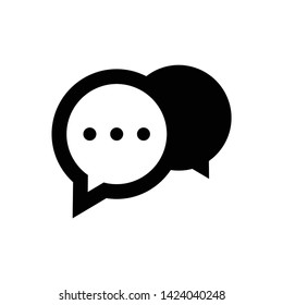 chat logo icon simple abstract