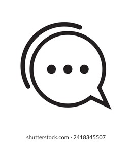 chat logo icon. chat logo template.
