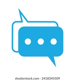 icono del logotipo de chat. plantilla de logotipo de chat.