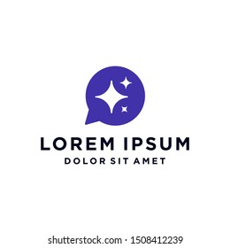 chat logo icon vector illustration