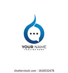 chat logo icon vector isolated