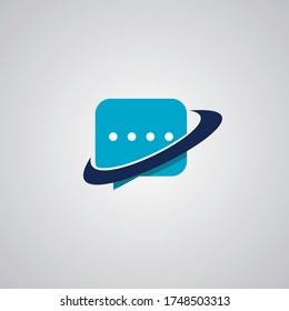 Chat Logo Inspiration Template. Perfect to use for Technology Company