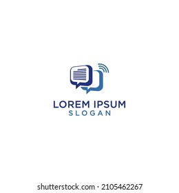 Logotipo de chat, logotipo de señal