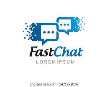 Chat logo symbol or icon template