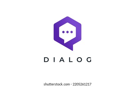 Chat Logo Talk Dialog App Design