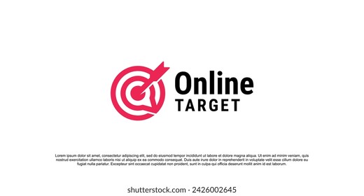 Chat logo with target or focus shape logo