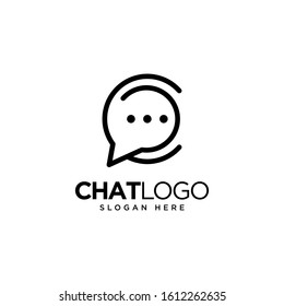 Chat Logo Template Design, Talk Logo, designed for chat applications