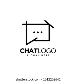Chat Logo Template Design, Talk Logo, designed for chat applications