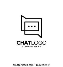 Chat Logo Template Design, Talk Logo, designed for chat applications