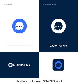 Chat Logo Vector Icon Illustration Design