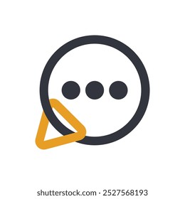 Chat Logo Vector Icon Template Illustration