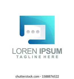 chat Logo vector, template, illustration