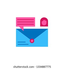 Chat, mail color icon. Element of color chat icon. Premium quality graphic design icon. Signs and symbols collection icon for websites, web design, mobile app