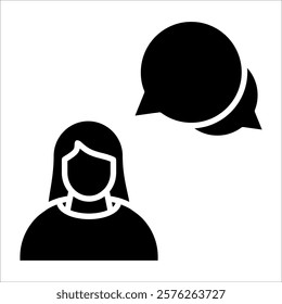 Chat Marketing Icon Element For Design