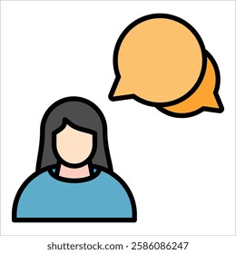 Chat Marketing Icon Element For Design