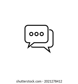 Chat massage icon vector for web, computer and mobile app.