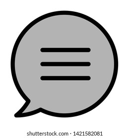 chat menu multimedia icon vector