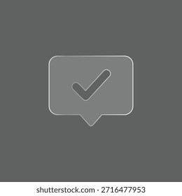 Chat Message Approved Check Icon