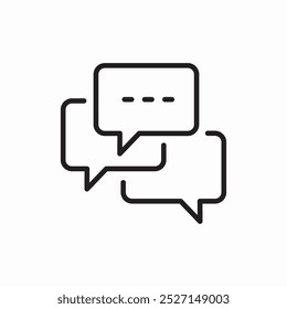 chat message bubble sppech icon sign vector