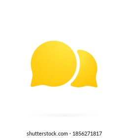 Chat message bubbles icon. SMS mail icon in flat. Vector illustration
