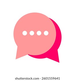 Chat Message Bubbles Icon Vector. Talk bubble. Communication icons. SMS. Chatting icons in different styles. dialog. Web icon set. Online communication. Conversation, Notification