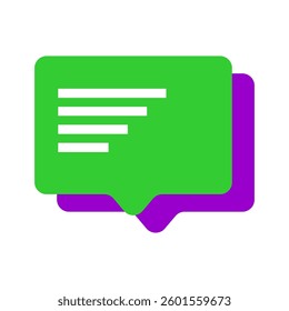 Chat Message Bubbles Icon Vector. Talk bubble. Communication icons. SMS. Chatting icons in different styles. dialog. Web icon set. Online communication. Conversation, Notification